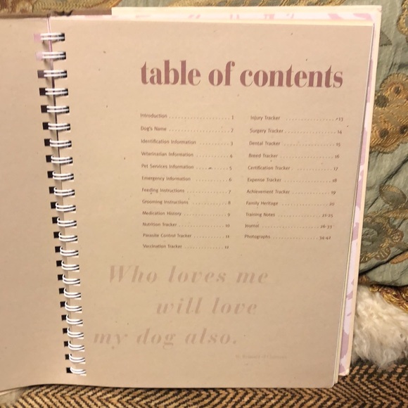 THE PET TRACKER (Dog) Organizer/Binder NEW! - Picture 4 of 14